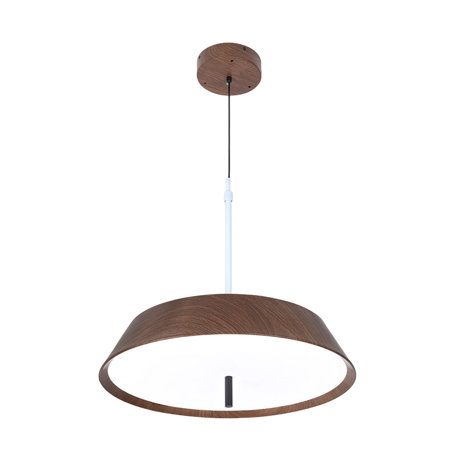 Walnut Disc LED Pendant Light