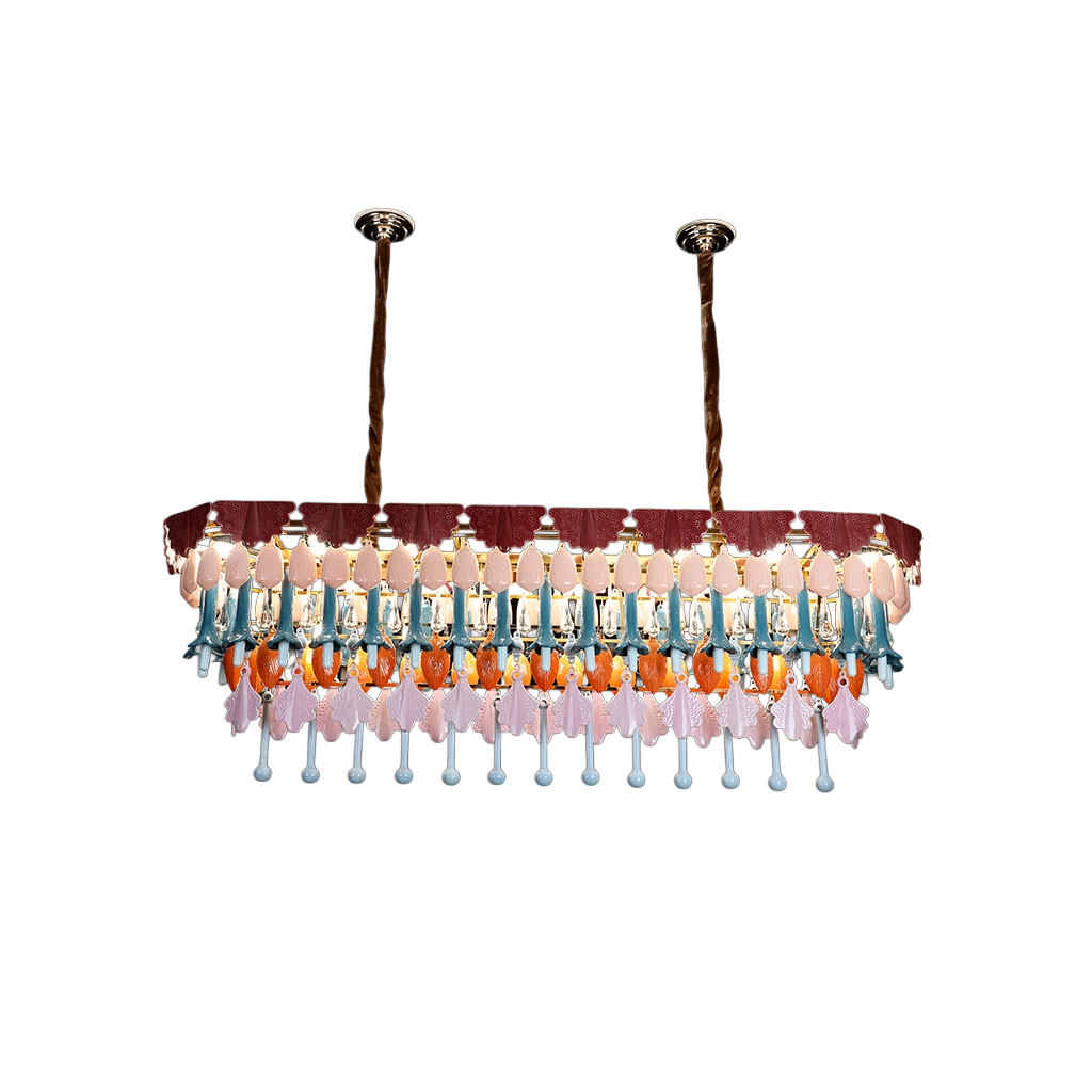 The Floral Grace Ceramic Chandelier (68001/1200)