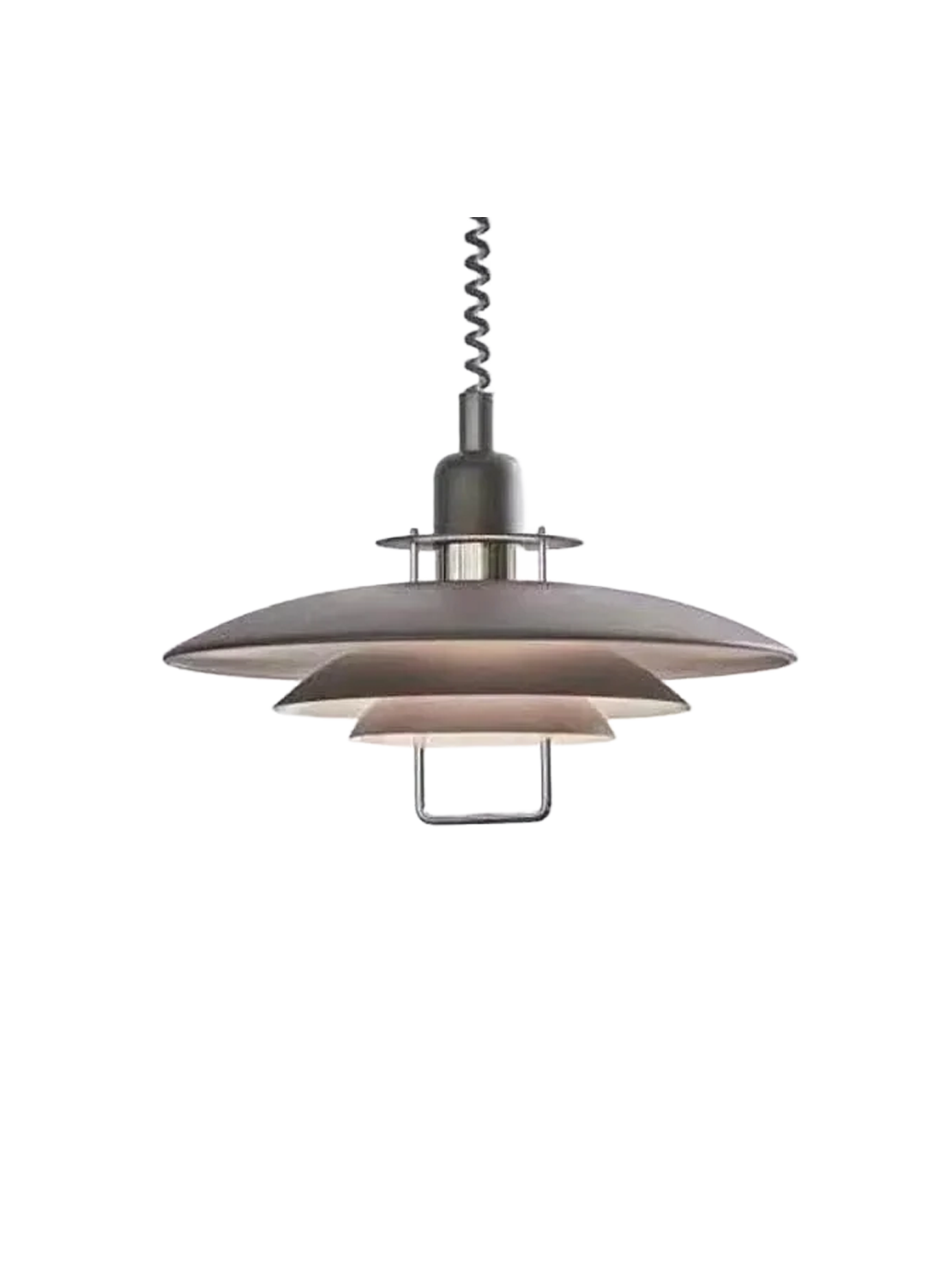 Blaze of Vogue Chrome and Amber Pendant Light (8064)