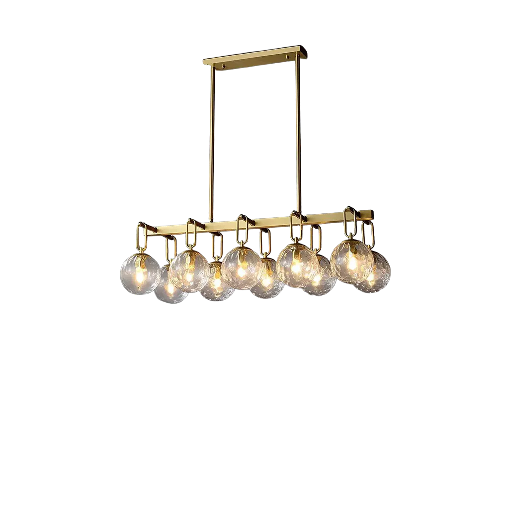 Auric Globe Brass Finish Luxe Chandelier (6012/10)