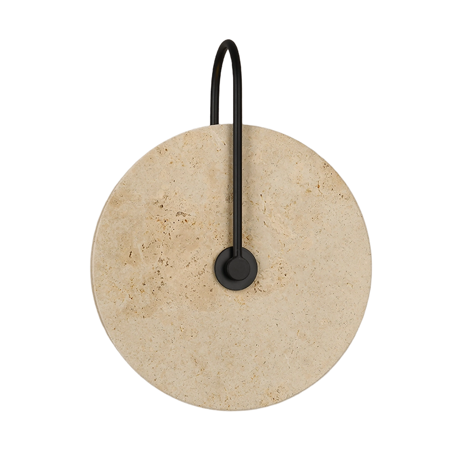 White Marble Arc Wall Lamp