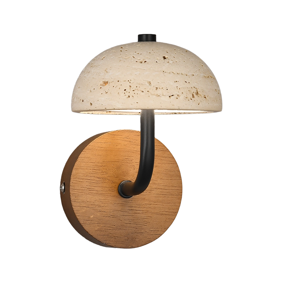 Travertine Crest Petite Wall Lamp