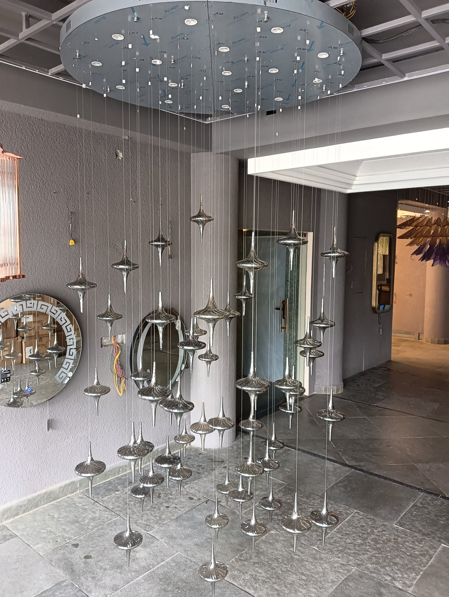 The Smoky Aura Double Height Chandelier (CX1909)