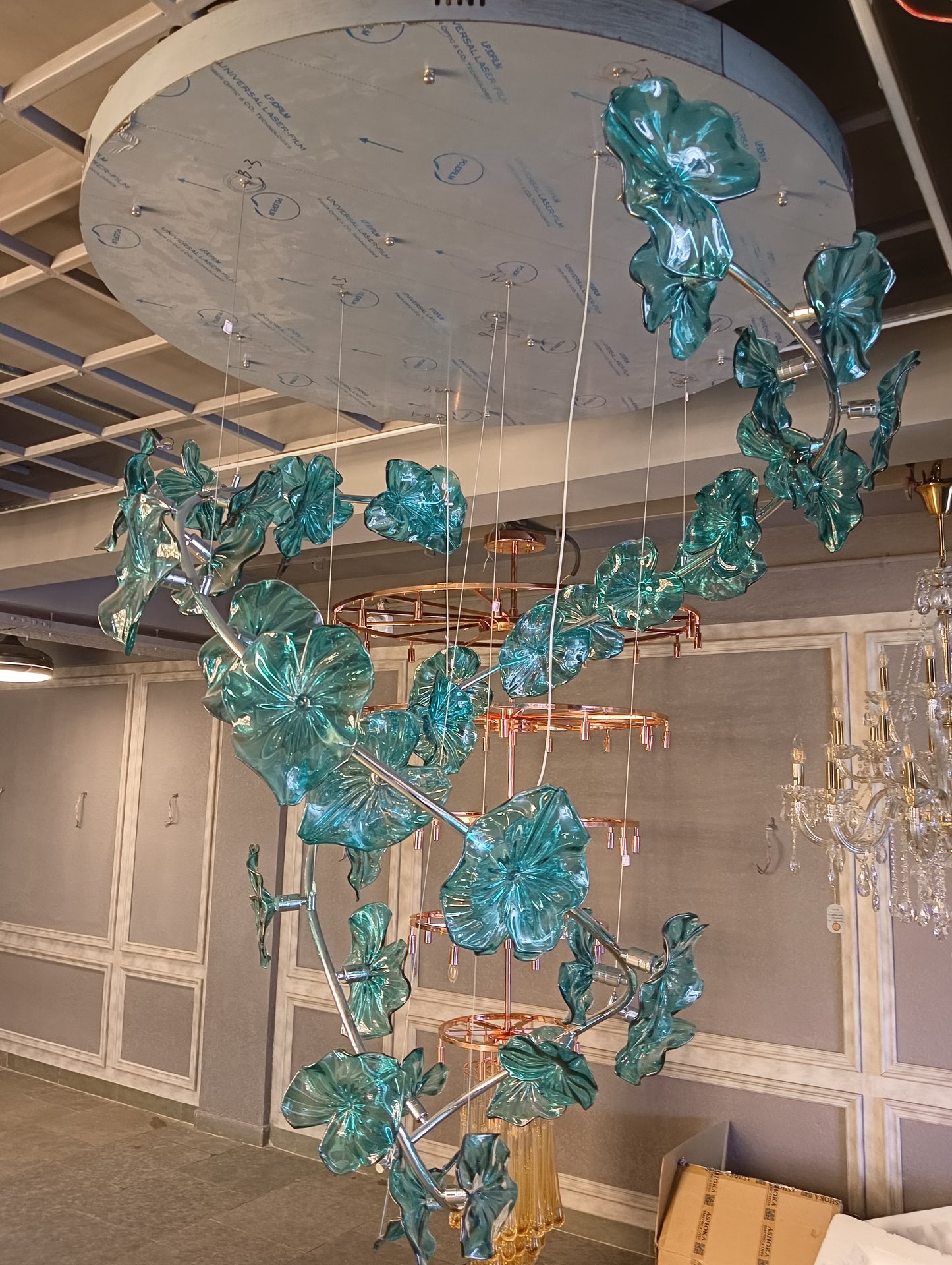 The Emerald Cascade Double Height Chandelier (CX1913)