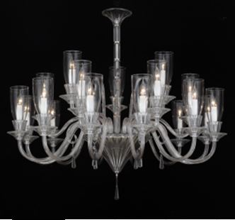 Celestial Luxe Glass Chandelier (BL488/12+6+3)