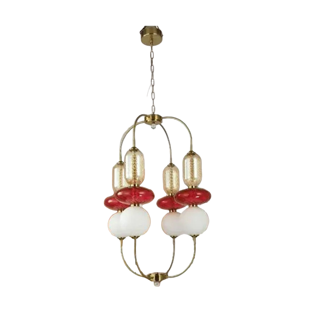 Colorful Hoop Warm White Chandelier (A1894/4)