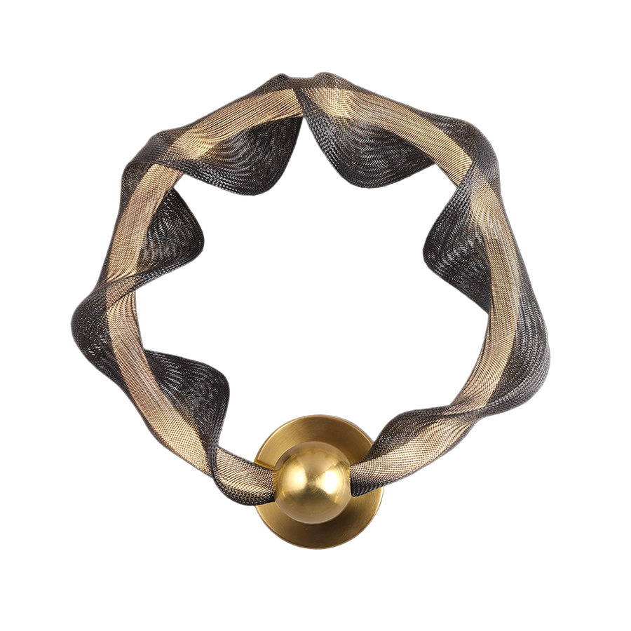 Brass Mesh Glow Wall Lamp