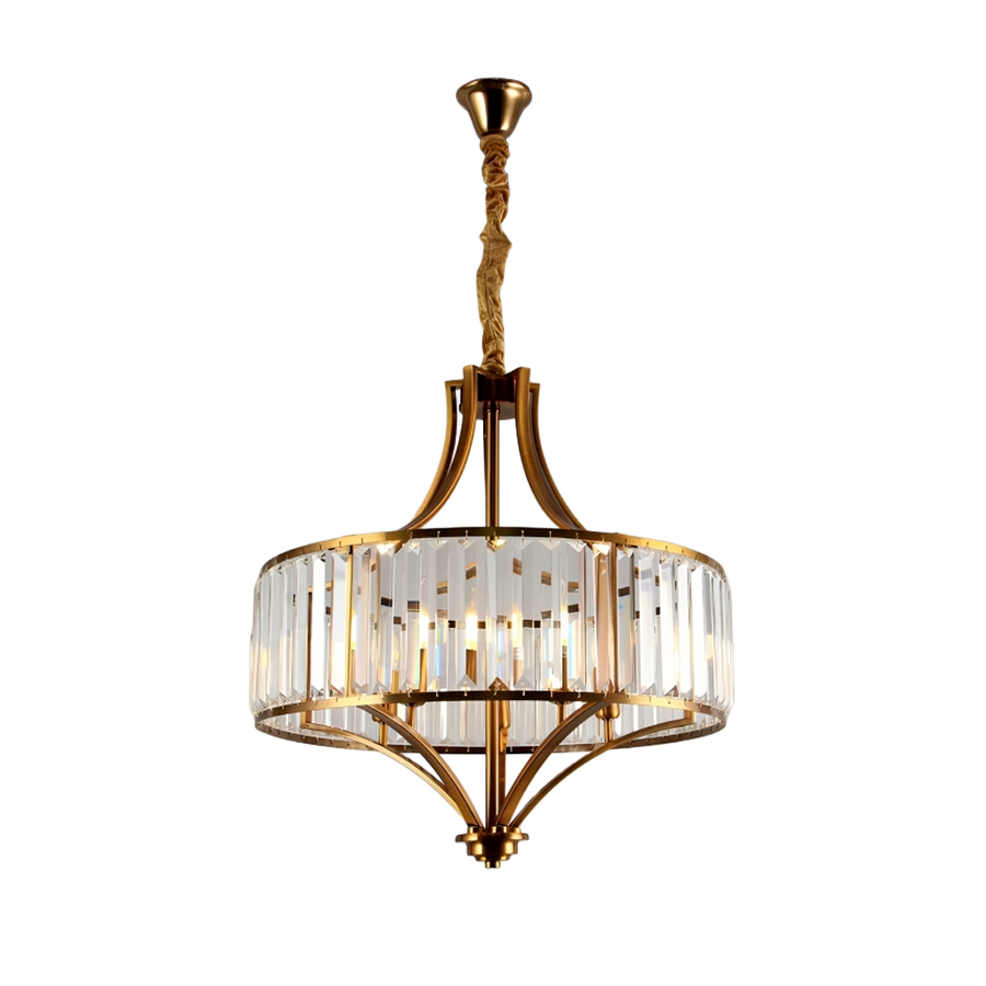 Crown Glass Chandelier