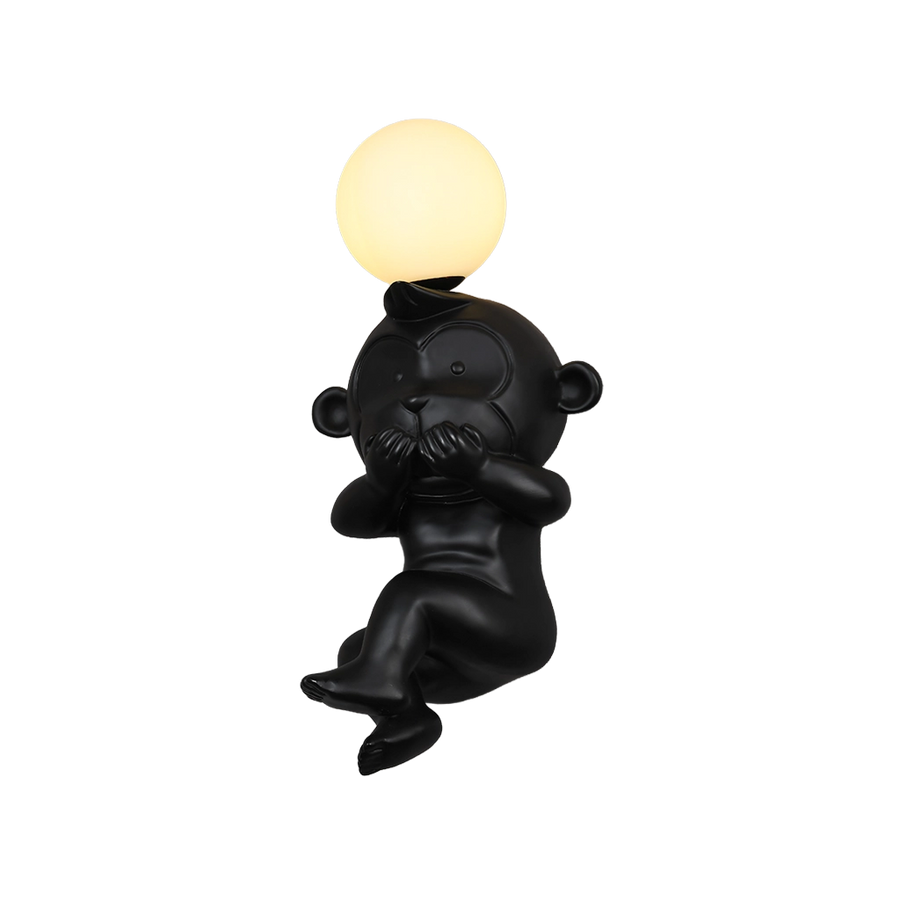 Black Stone Taper Wall Lamp