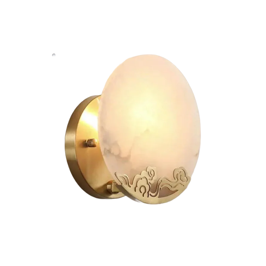 Gold Design Marble Bedside Wall Light by Gloss (XG7254)
