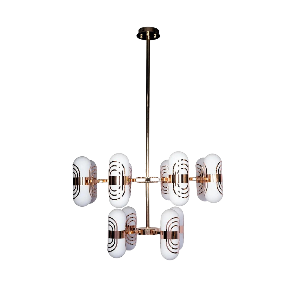 Golden Bloom Living Room Double-Height Chandelier (MD5122-24L)