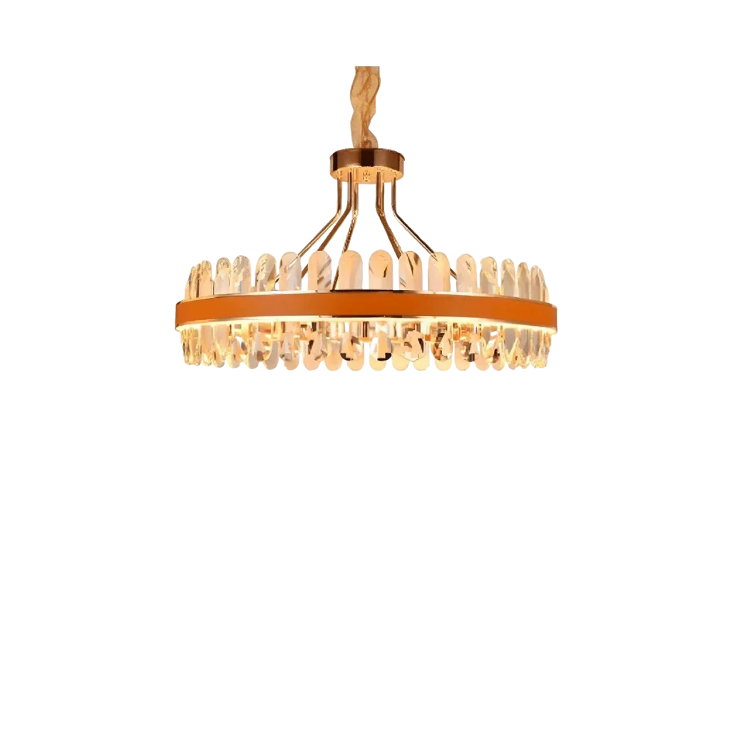 Halo Golden Brass Crystal Chandelier (SR8828/75)