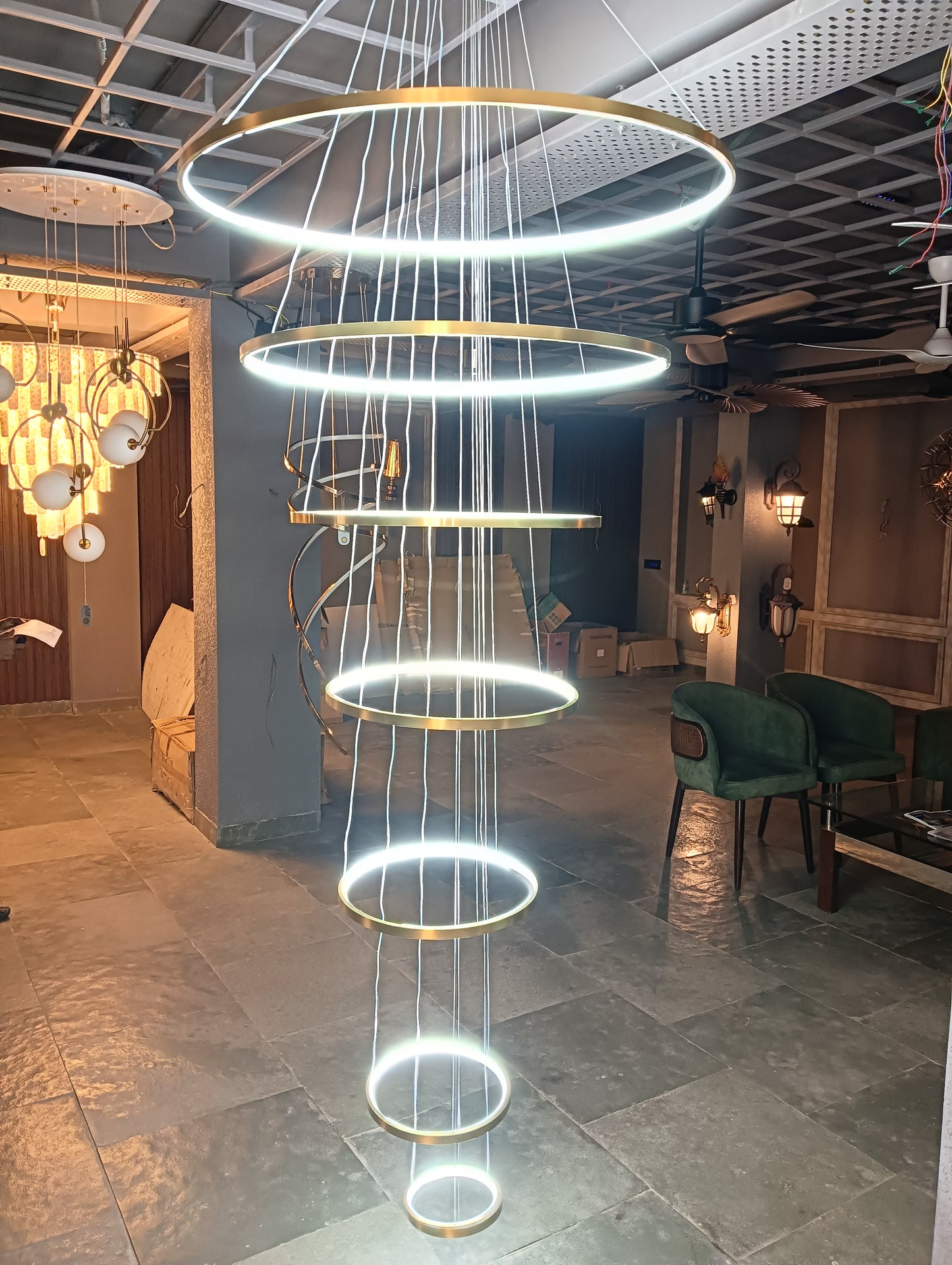 The Celestial Rings Chandelier (Ring 7)
