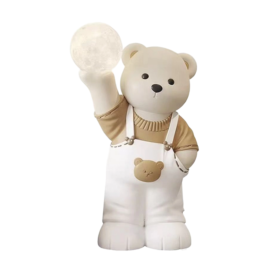 Moon Bear – resin figurative floor lamp
