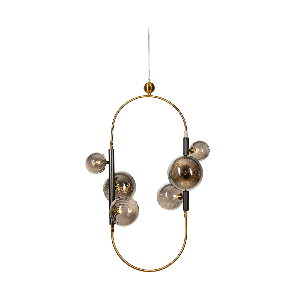Radiance of Infinity Brass and Black Pendant Light (A1919)