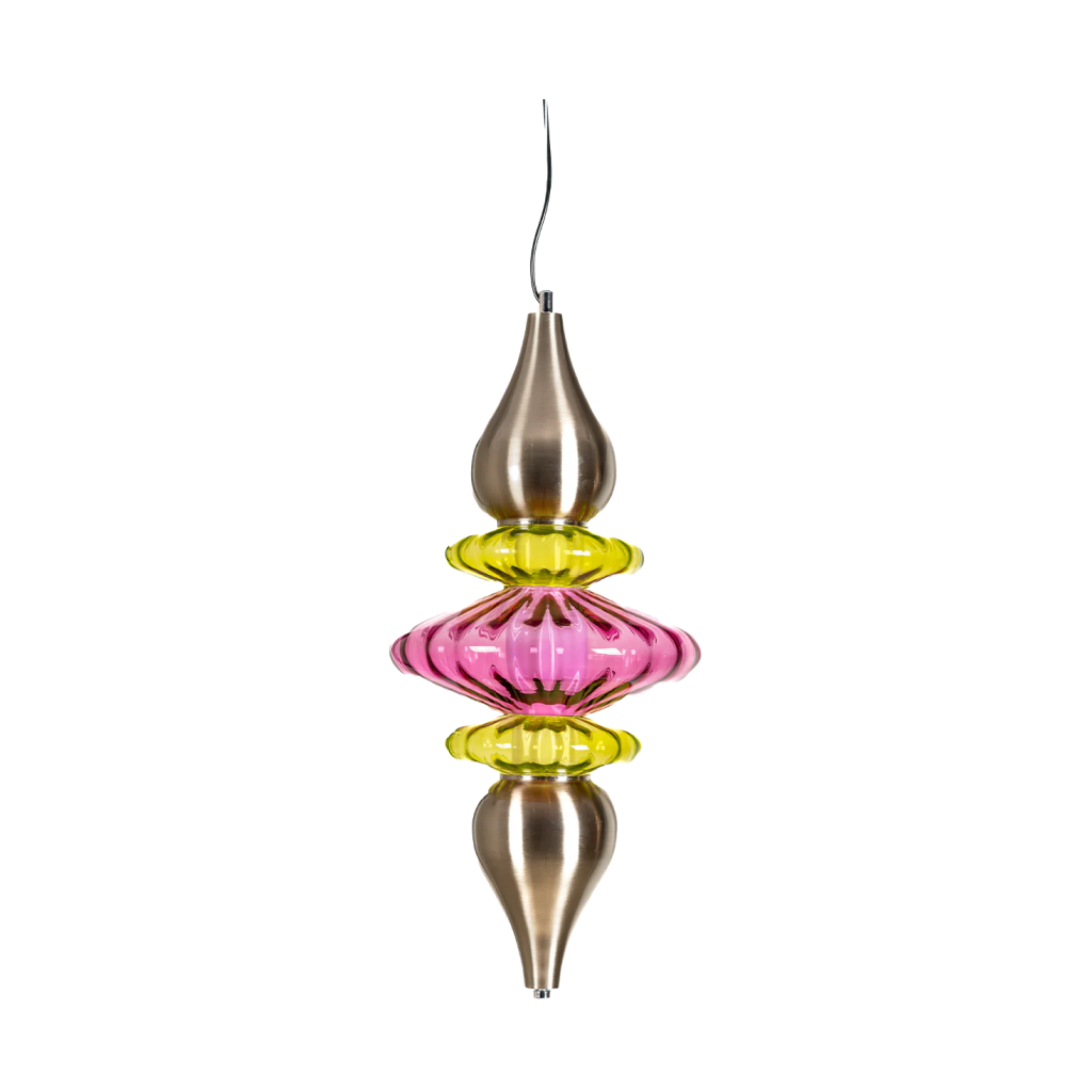 Sand Nickel+Purple+Green Color LED pendant Light (01086/A)