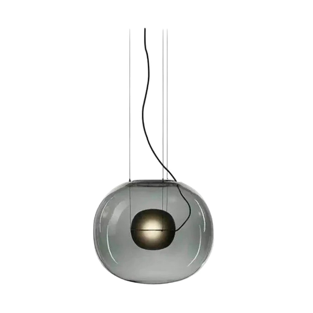 Shade of Sophistication Smokey Gray Pendant Light (MD3604)