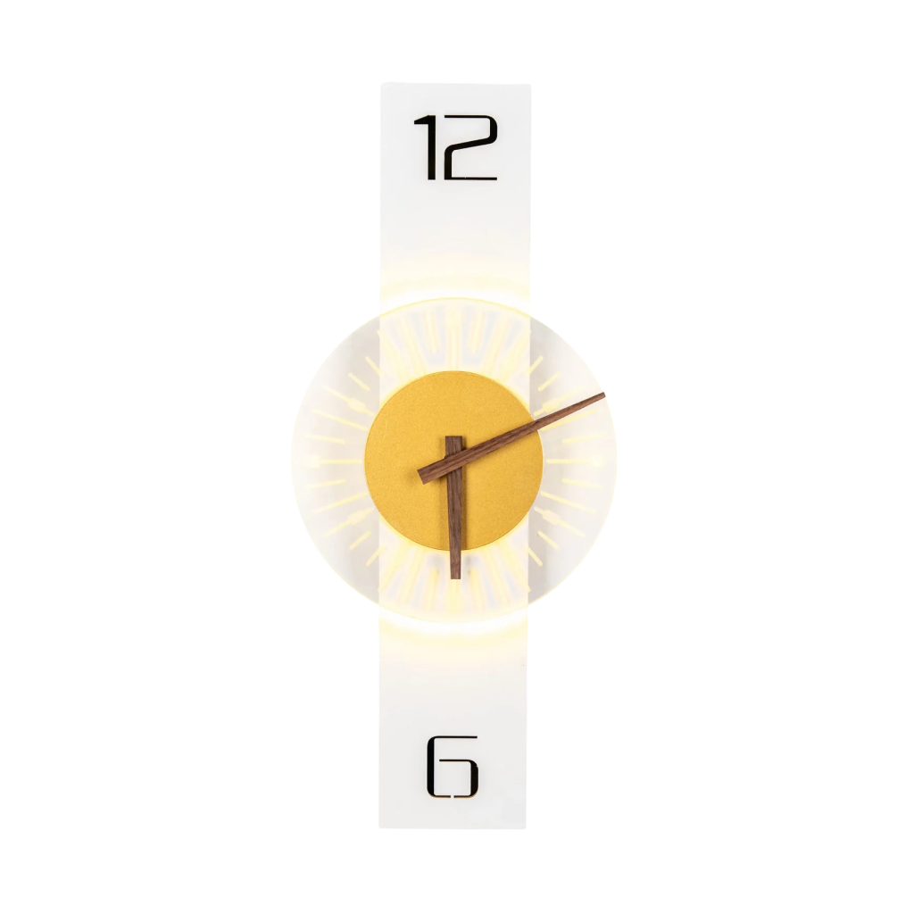 Tick-Tock Stream Contemporary Wall Clock (2621-W)