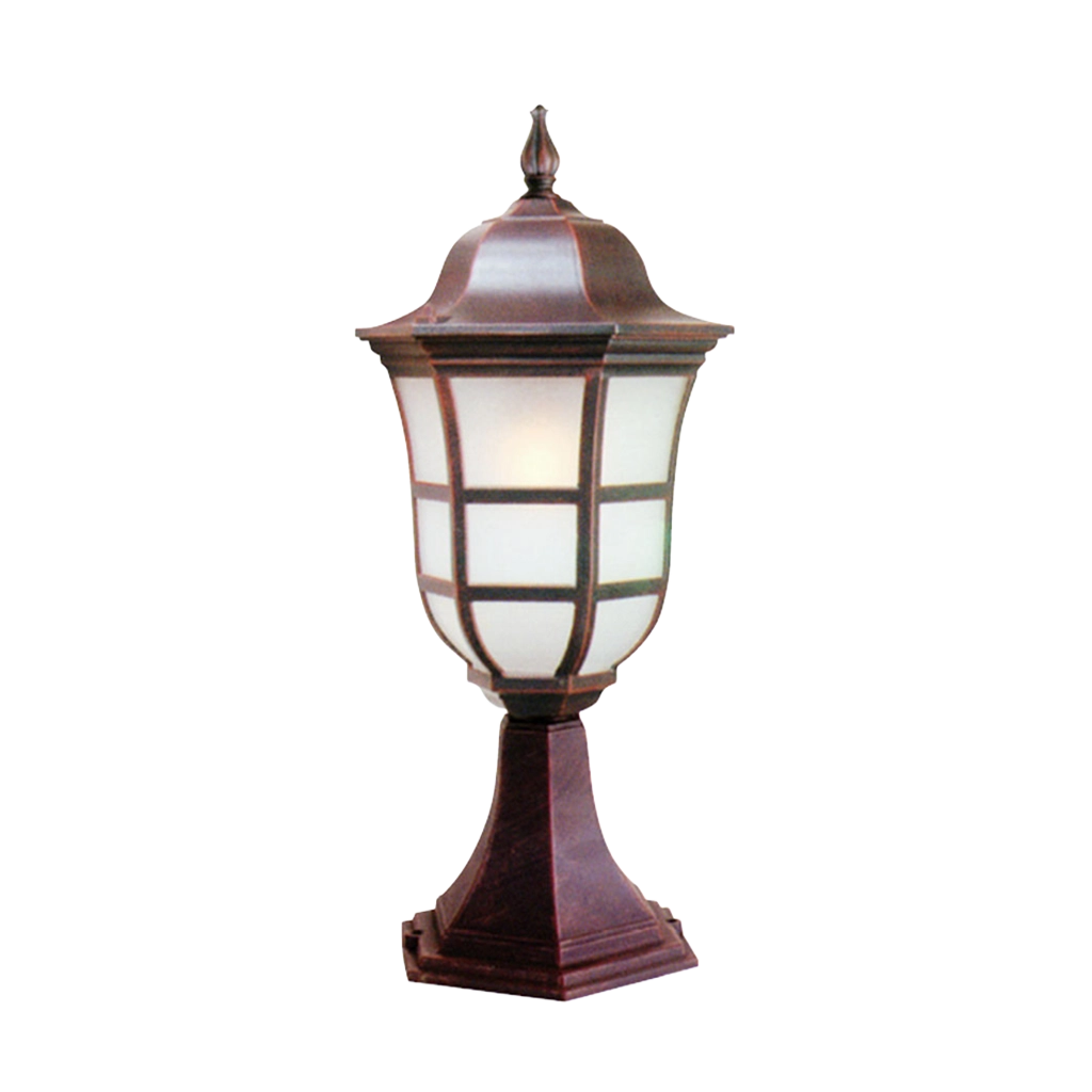 Vintage Vigil Rust Red Outdoor Gate Light (WMD7905)