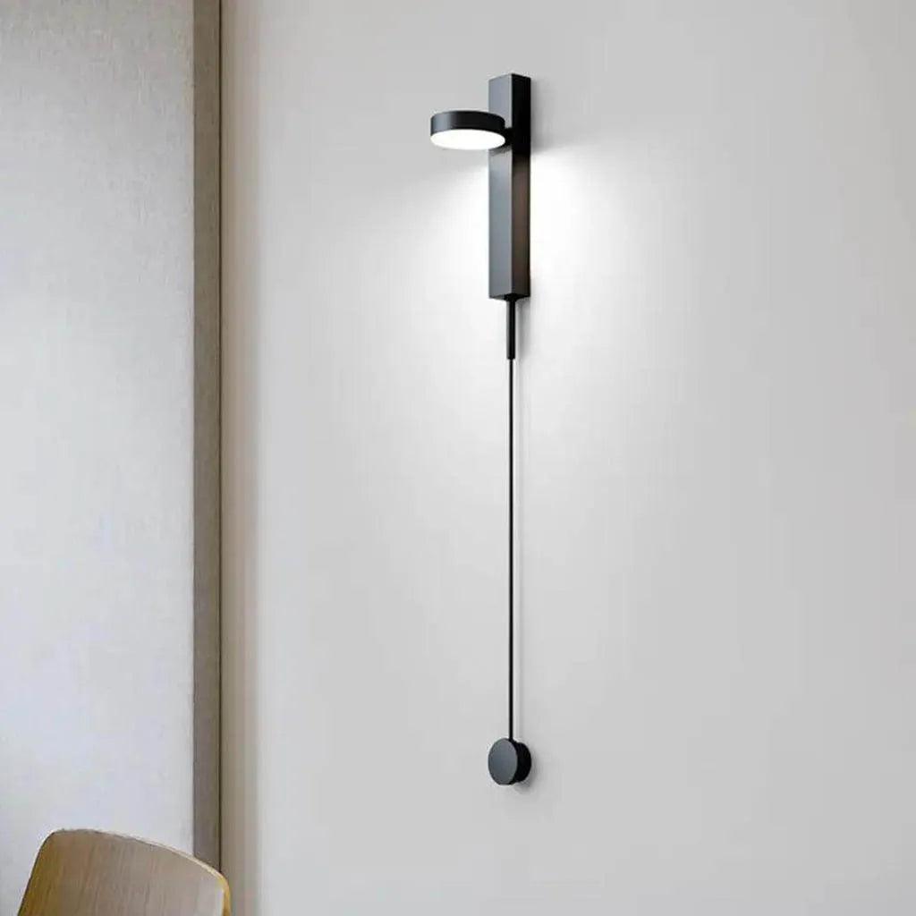 Unique Design Creative Art-Deco Black Bedside Led Wall Lamp by Gloss (MB1148)