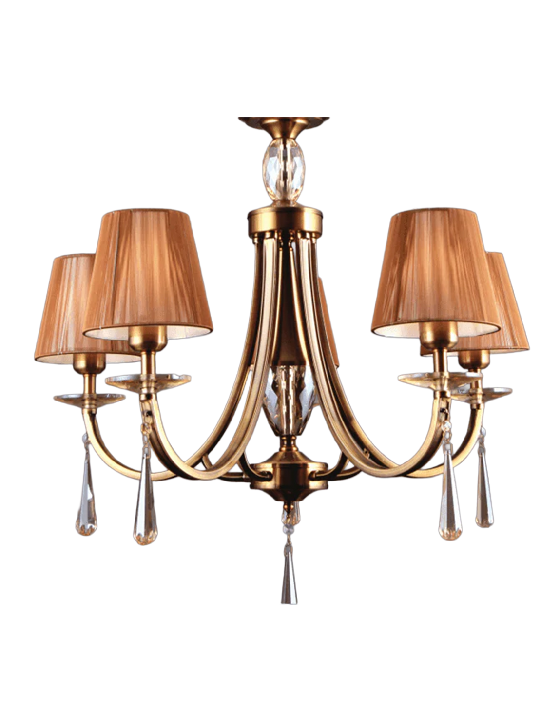 Retro Glow Luxe chandelier from Lumeil for vintage glam living rooms