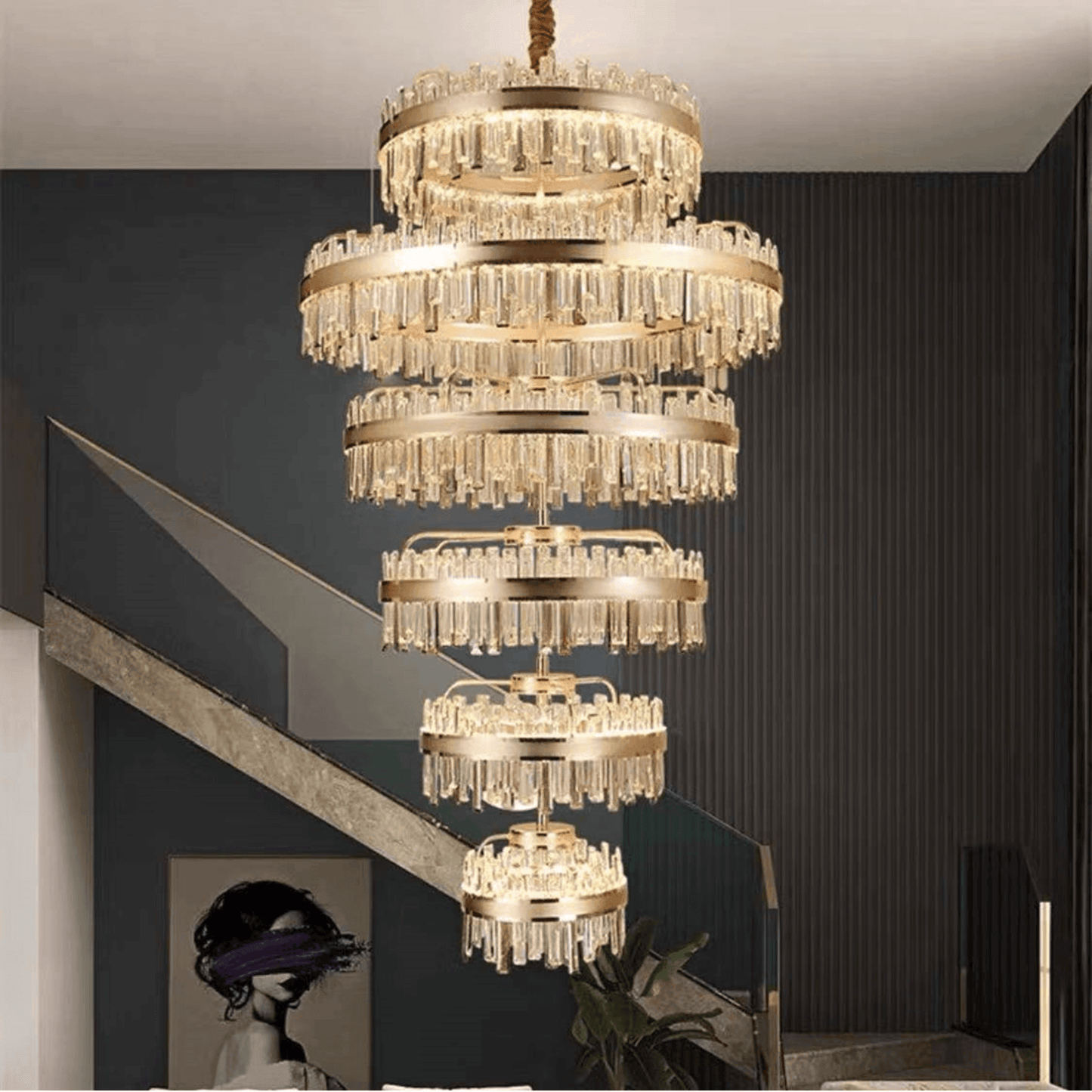 Plata Chandelier by Gloss (XQ-CR001) - Ashoka Lites
