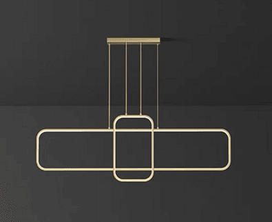 Rectangle Led Chandelier by Gloss (X47-1200) - Ashoka Lites