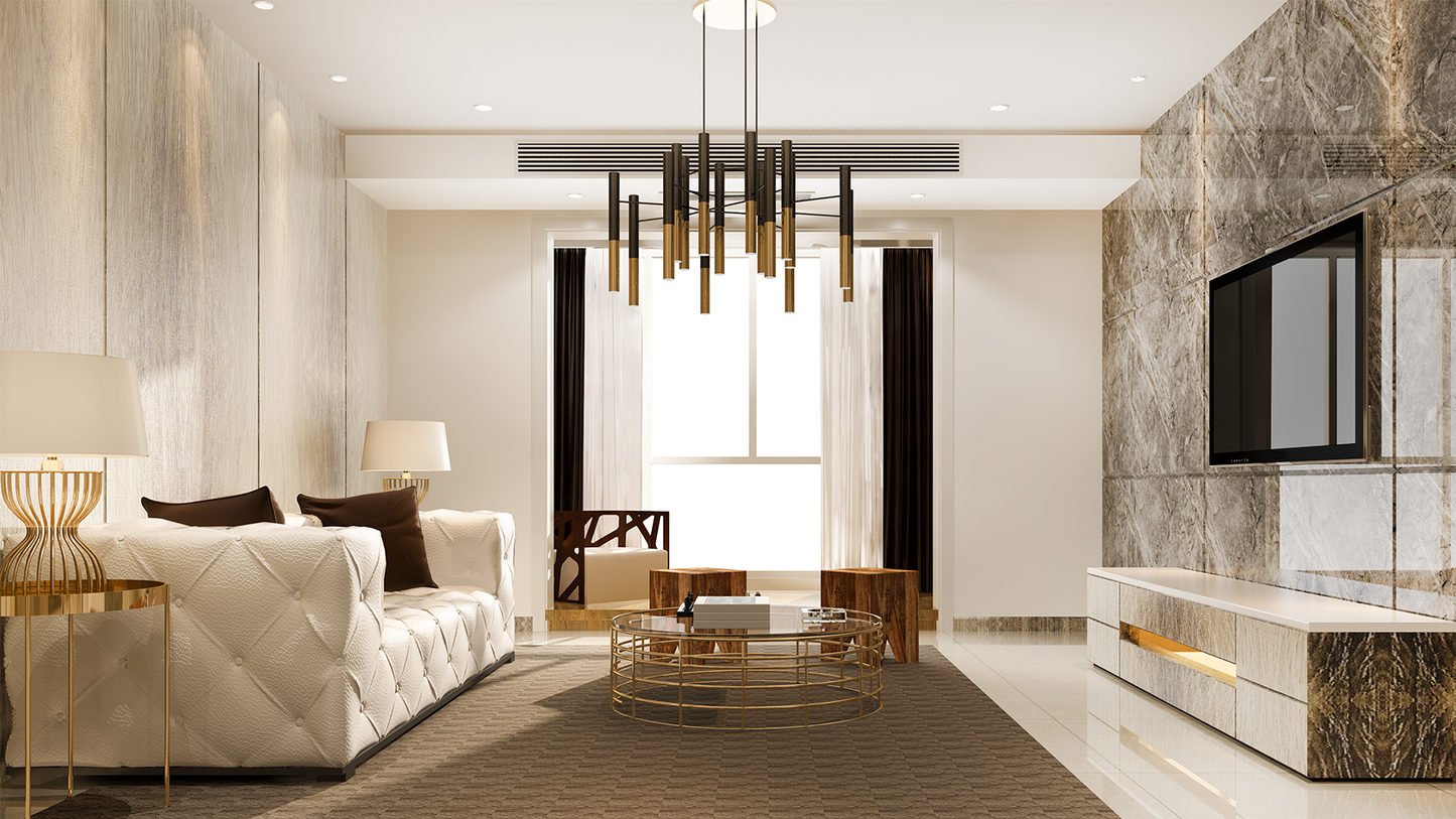 Chandeliers That Complement Marble Flooring in Homes across Trivandrum