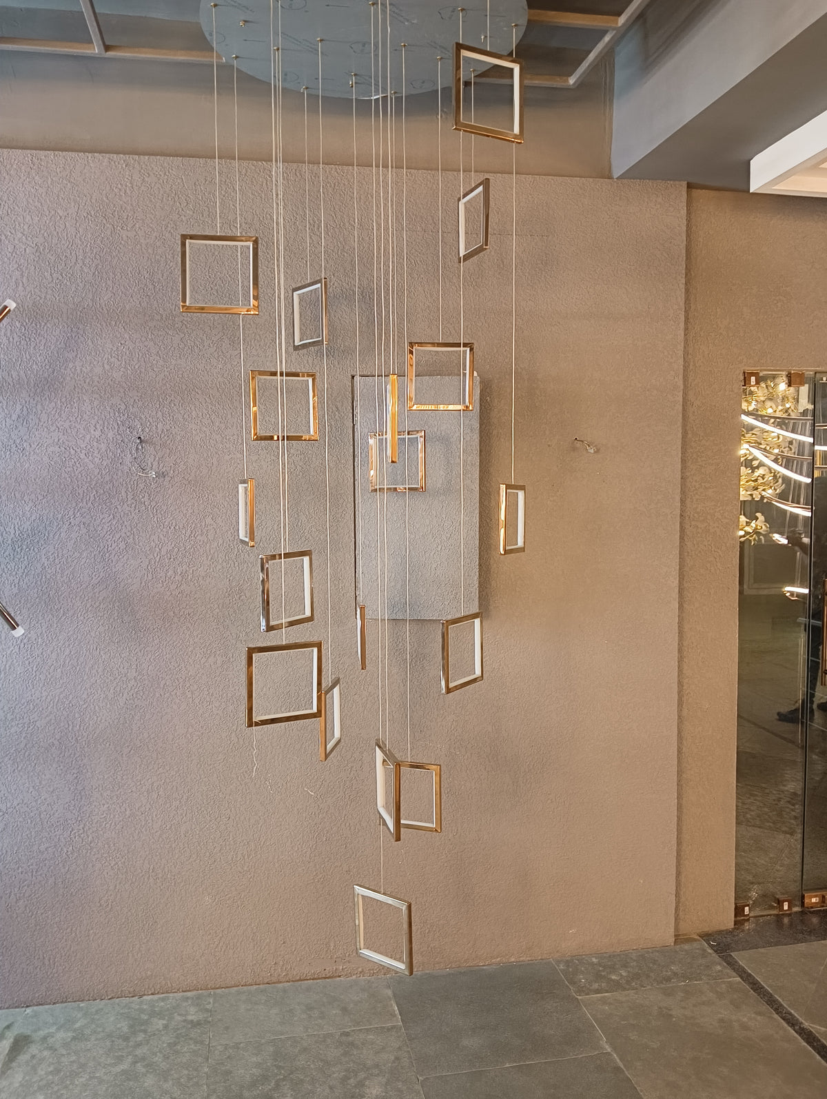 The Geometric Aura Double Height Chandelier (001/18)