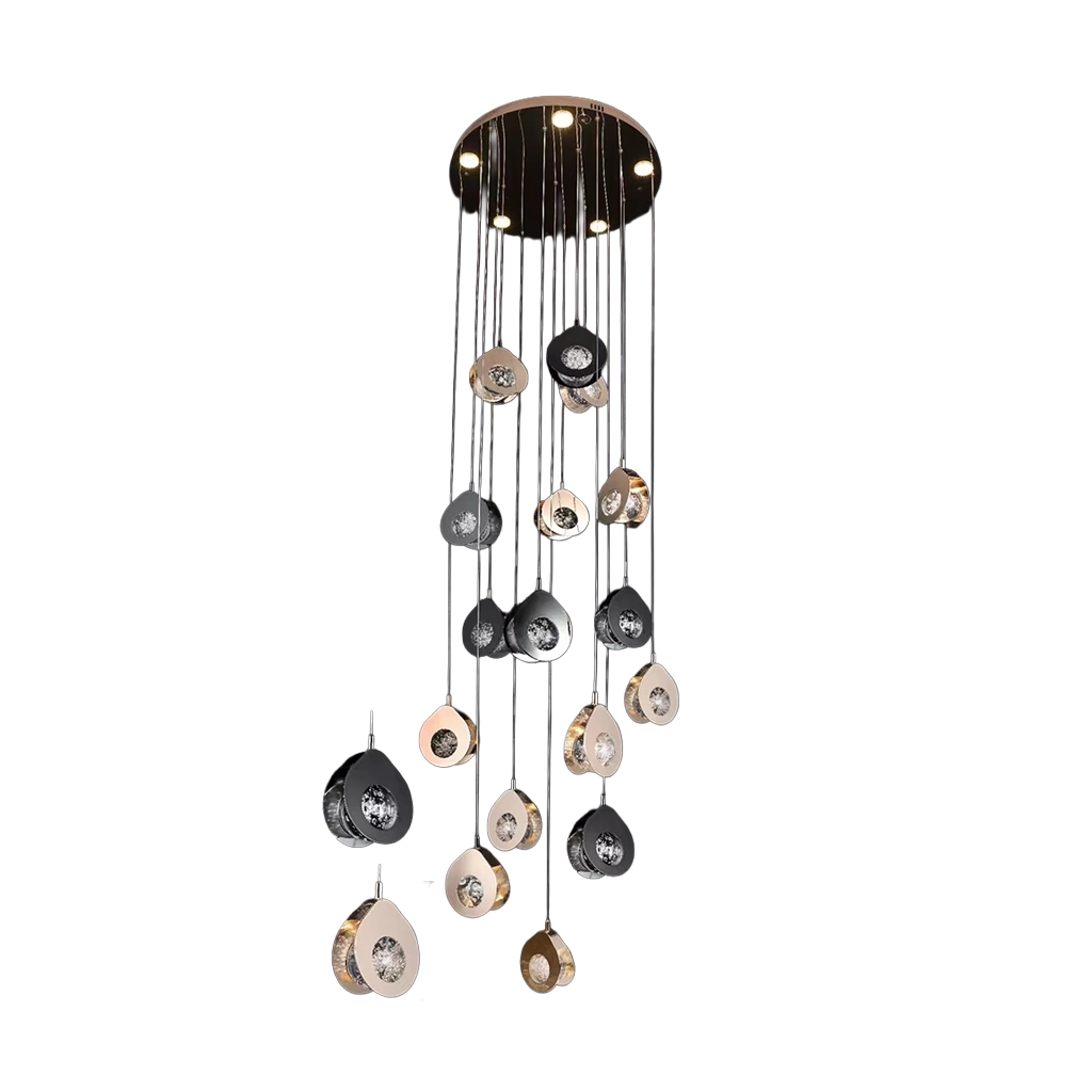 Axis Dual Ring Double Height Chandelier (1173)