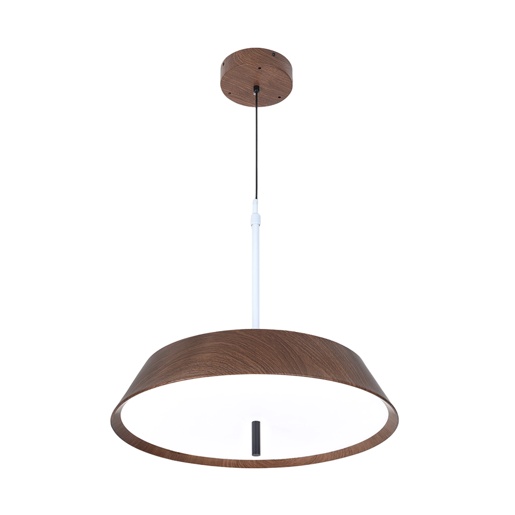 Walnut Disc LED Pendant Light (12109)