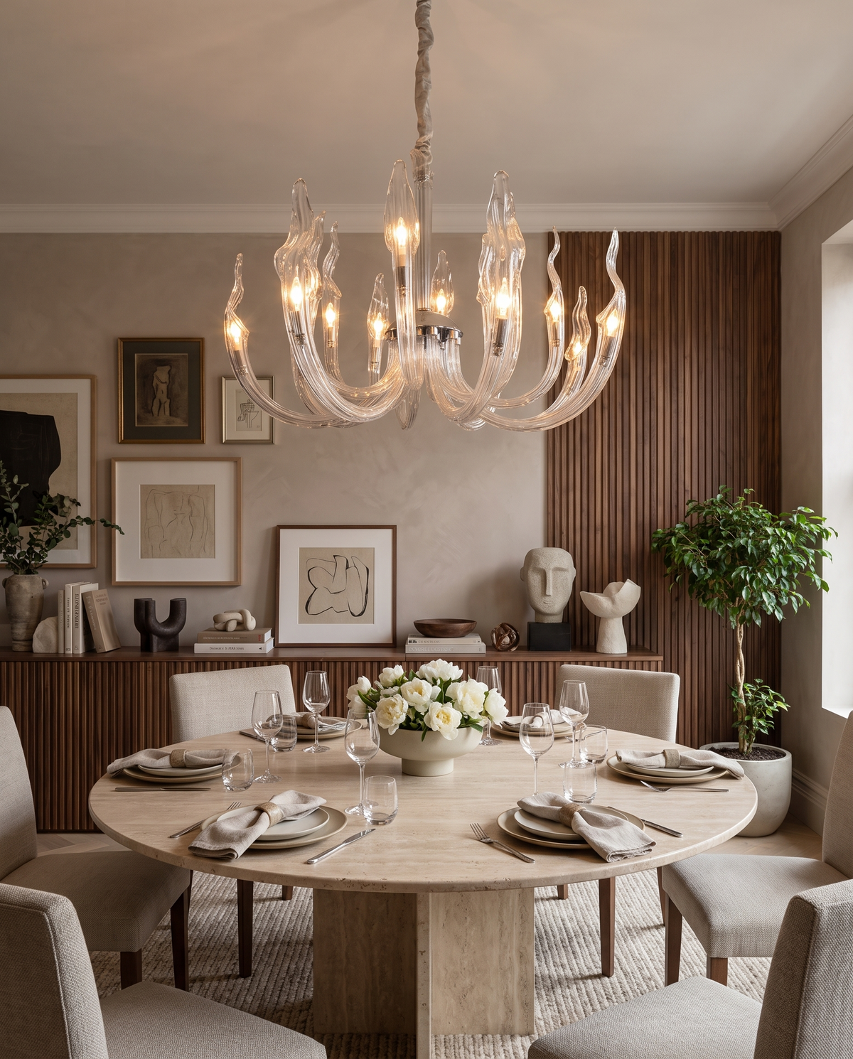 Crystal Majesty Chandelier in the room