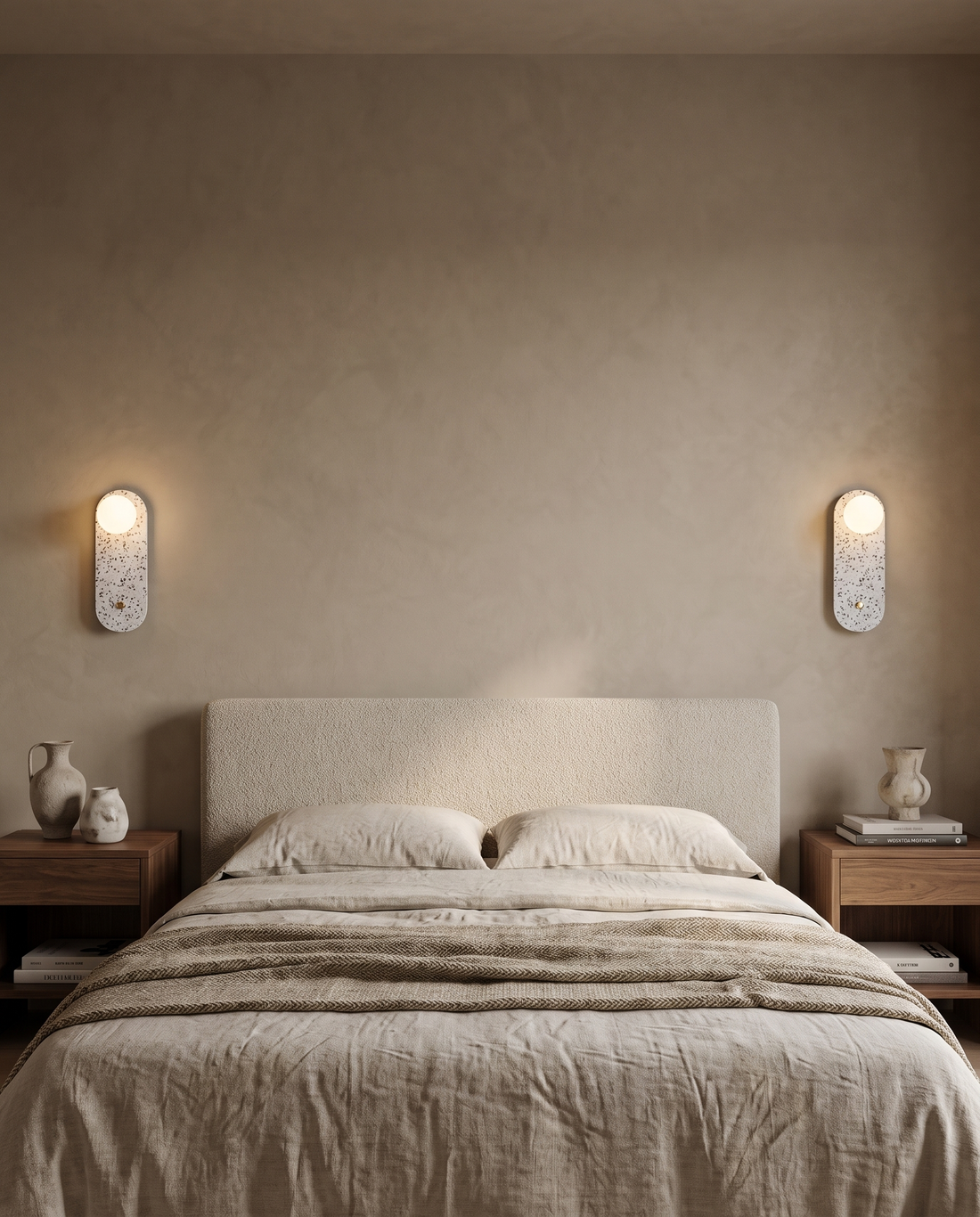 White Terra Arc Wall Lamp wall light