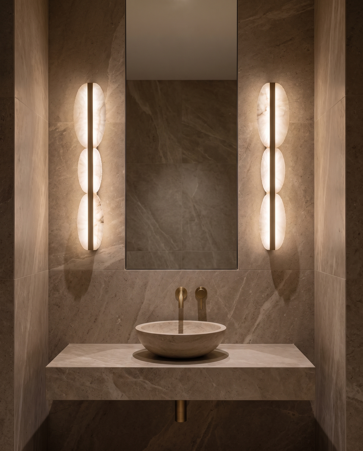Clear Beam Linear Wall Lamp in the room