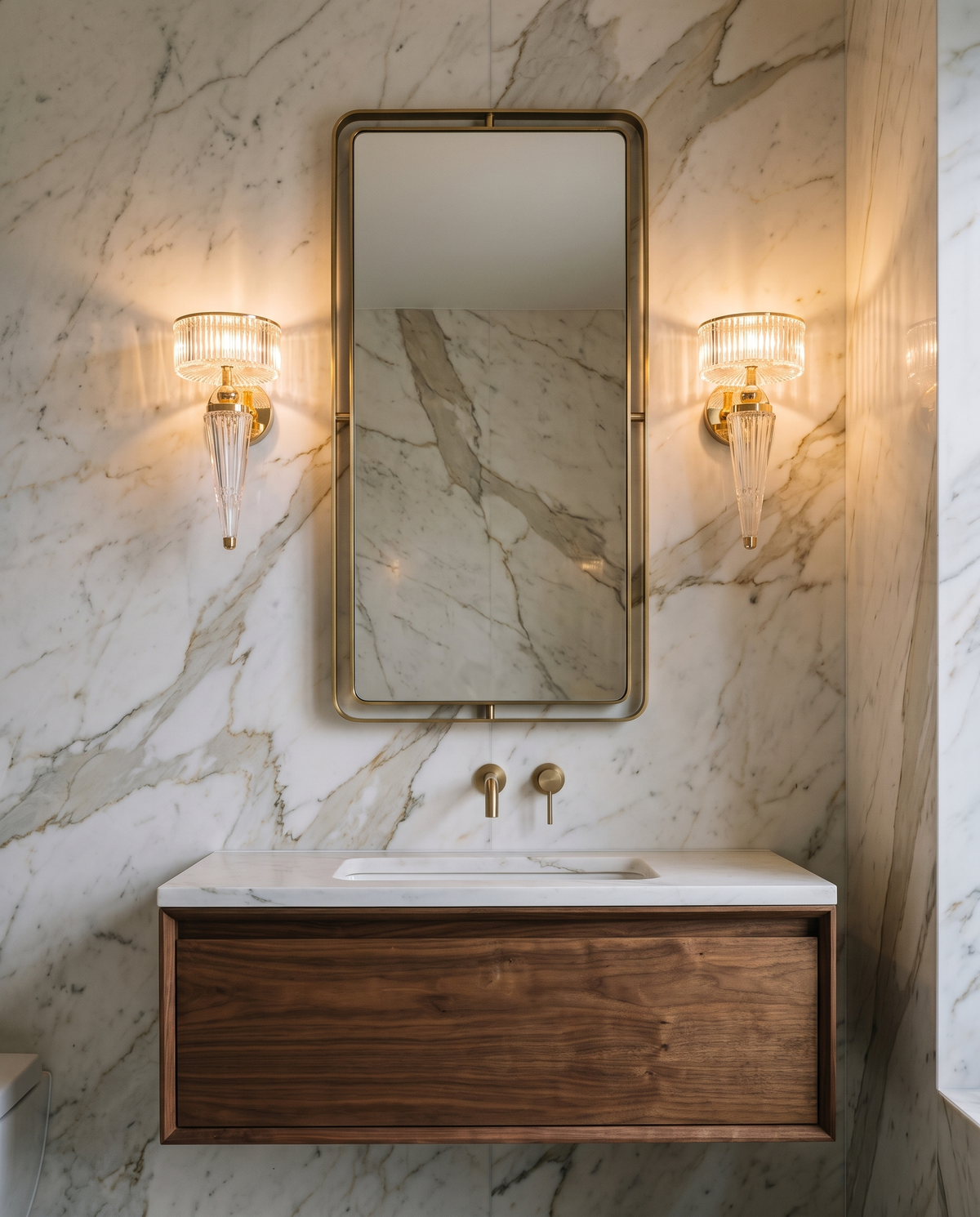 Aurex Veil Wall Light in the room
