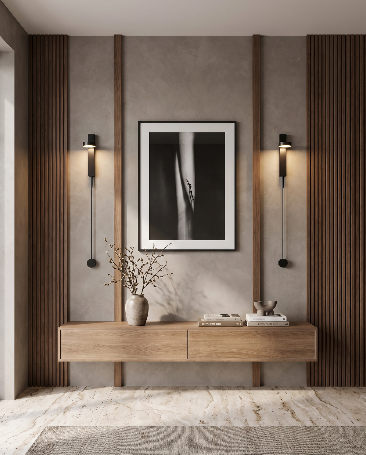 Drop Sconce in the room