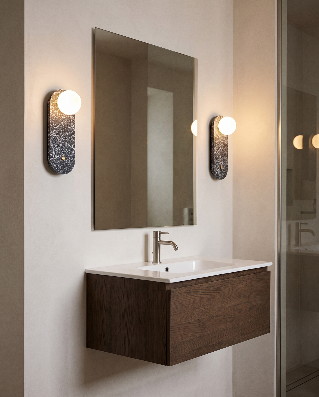 Grey Terra Arc Wall Lamp wall light