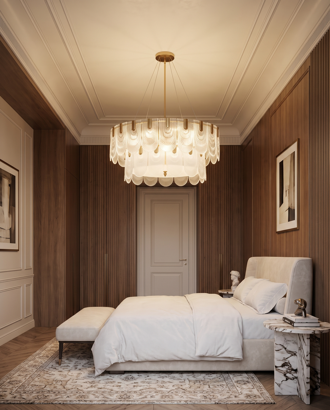 Crystal Draped Living Room Chandelier chandelier