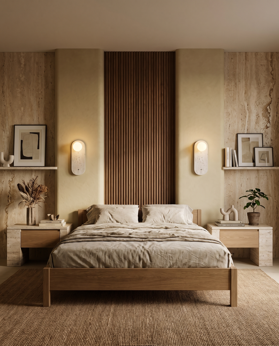 The Stone Orbit wall light