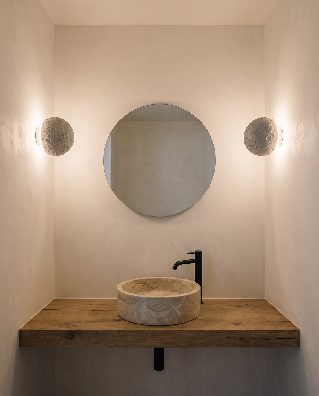 White Terra Block Wall Lamp wall light