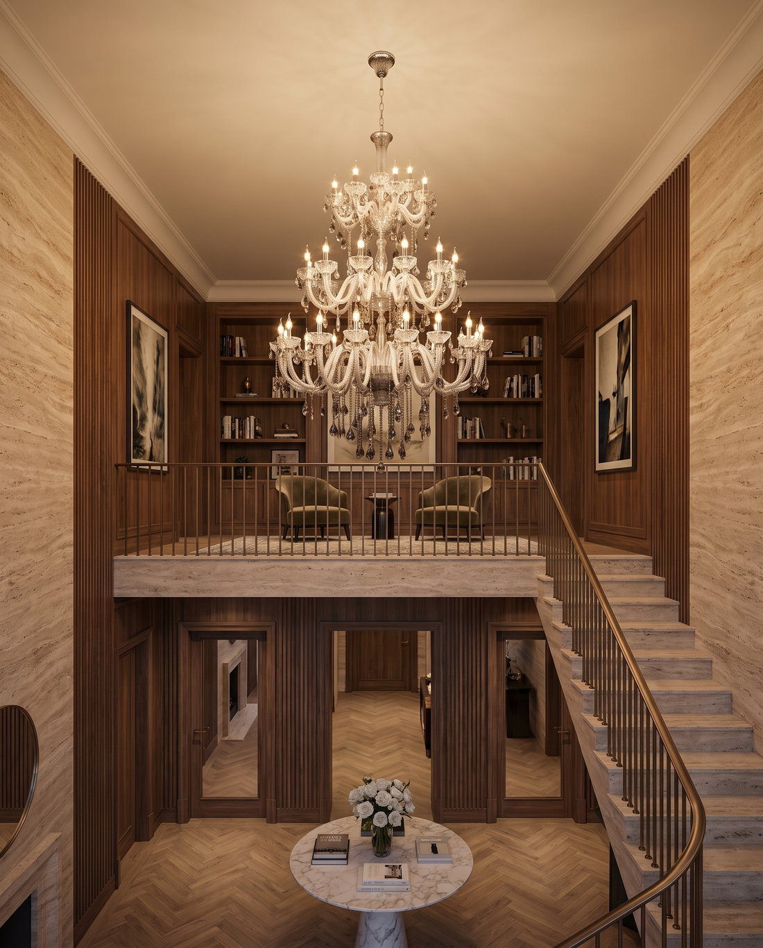 Aurelius Grove XQ6021 double-height chandelier