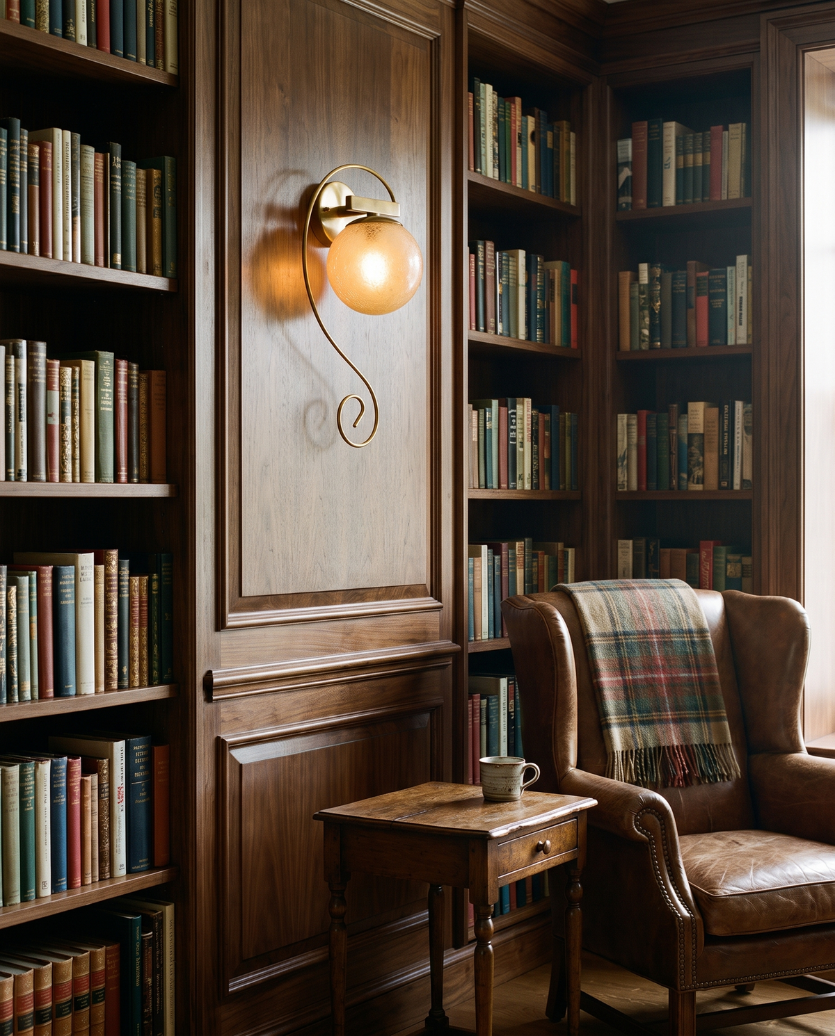 Cursive Globe in the room