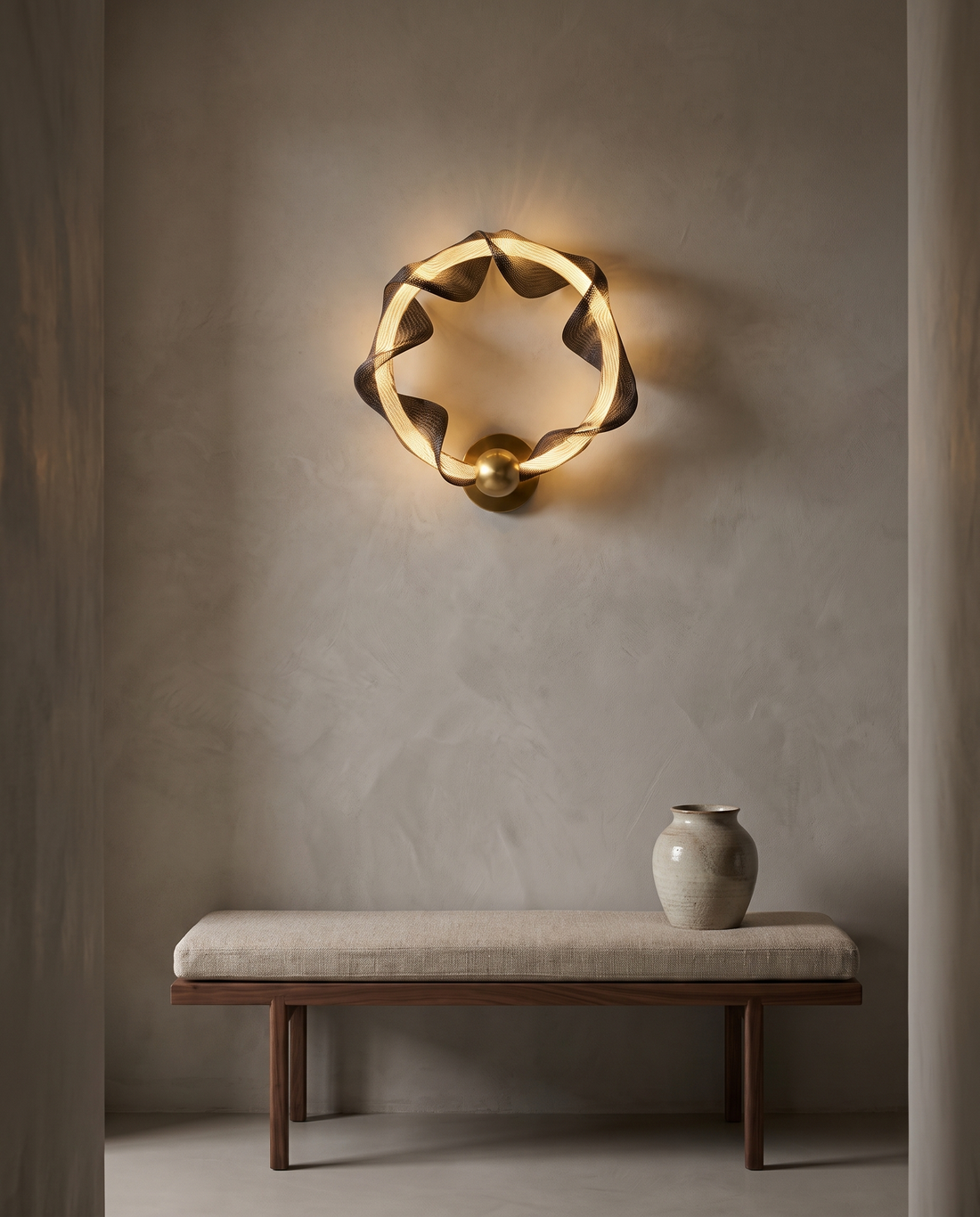 Brass Mesh Glow Wall Lamp wall light