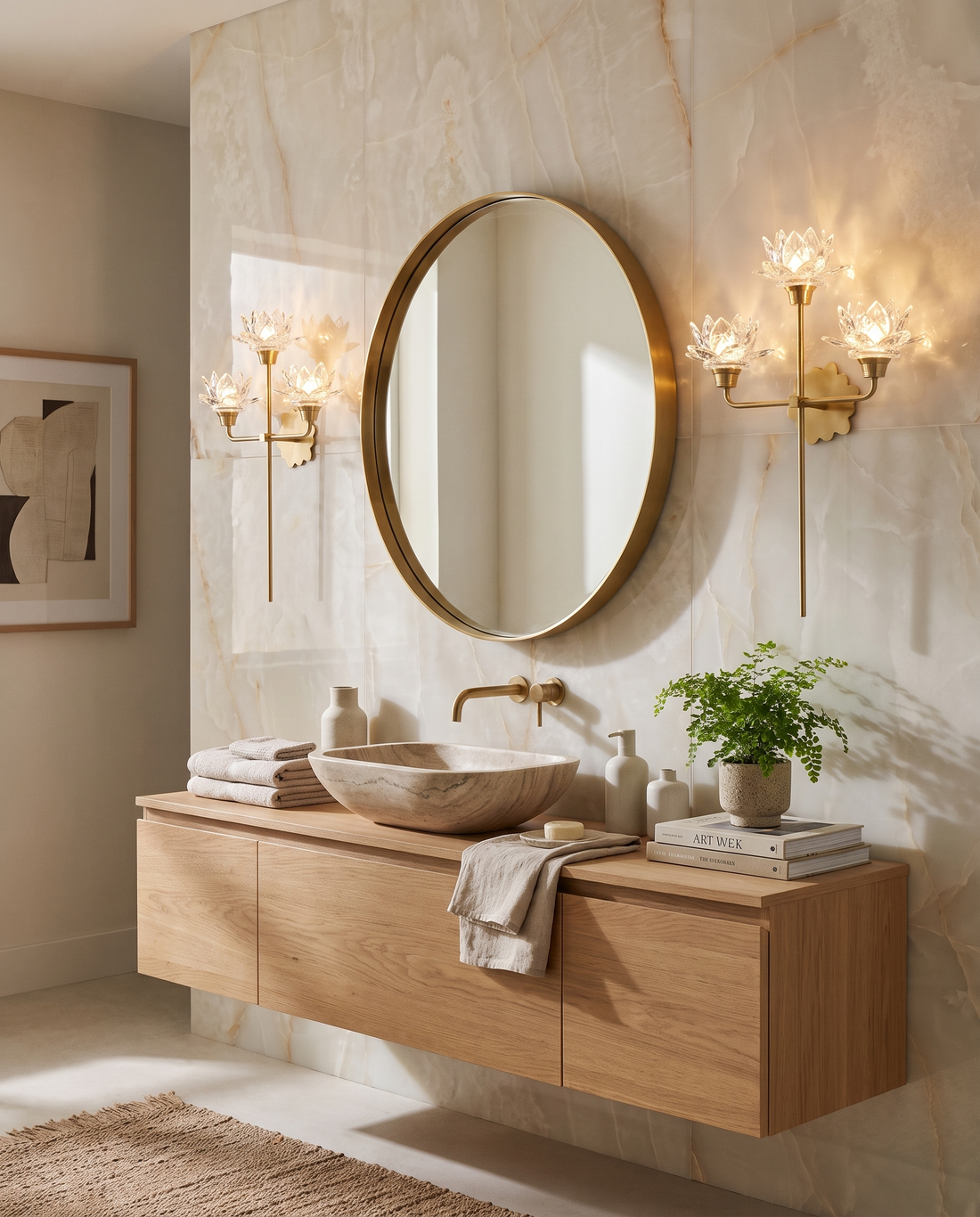 The Lotus Trident wall light