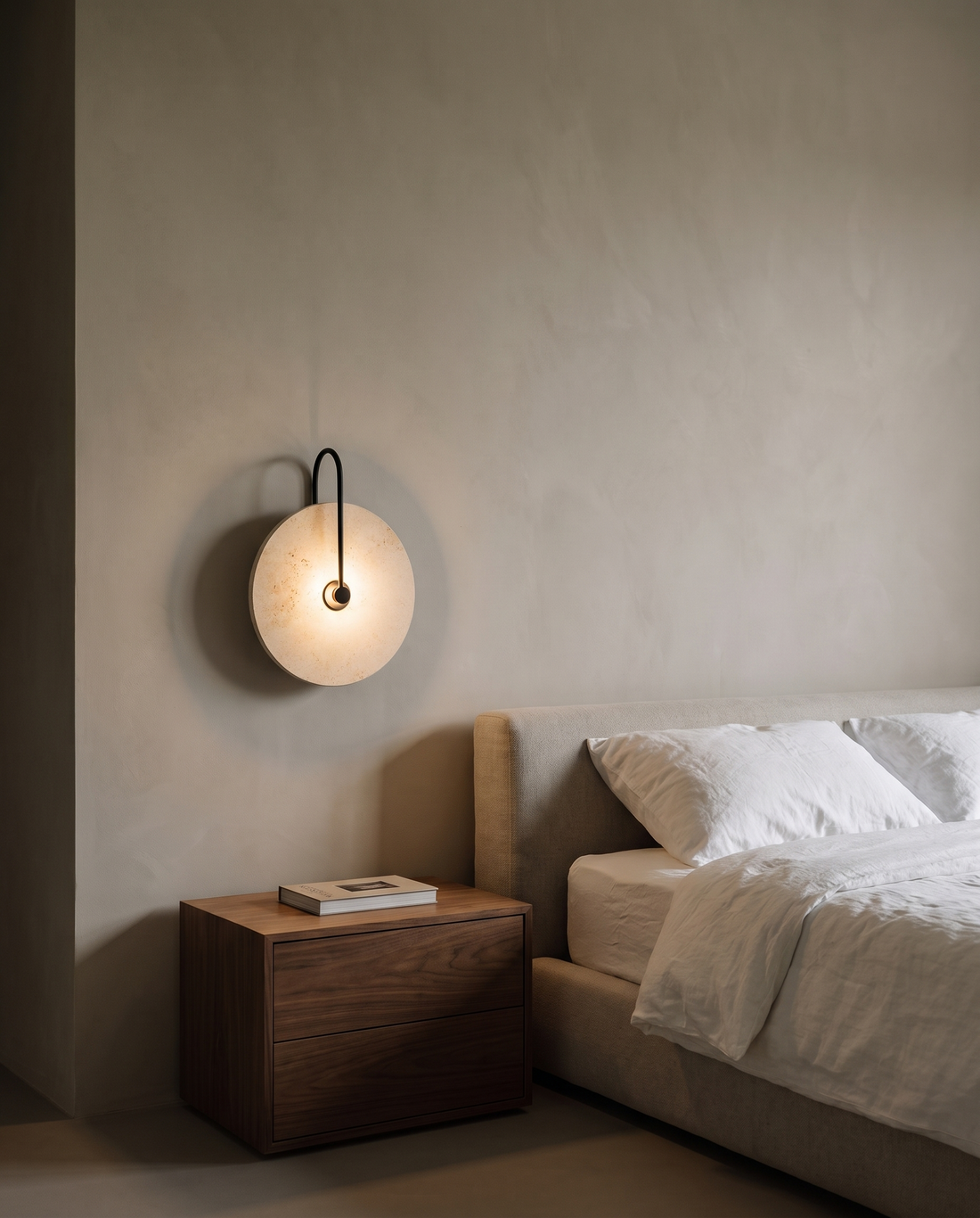 White Marble Arc Wall Lamp wall light
