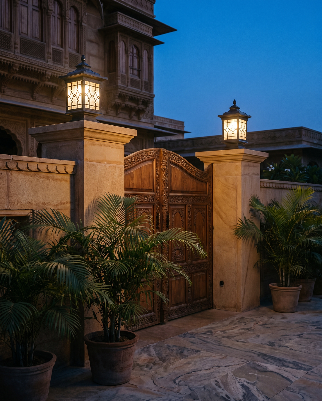 Noctara Lantern outdoor gate/pillar light