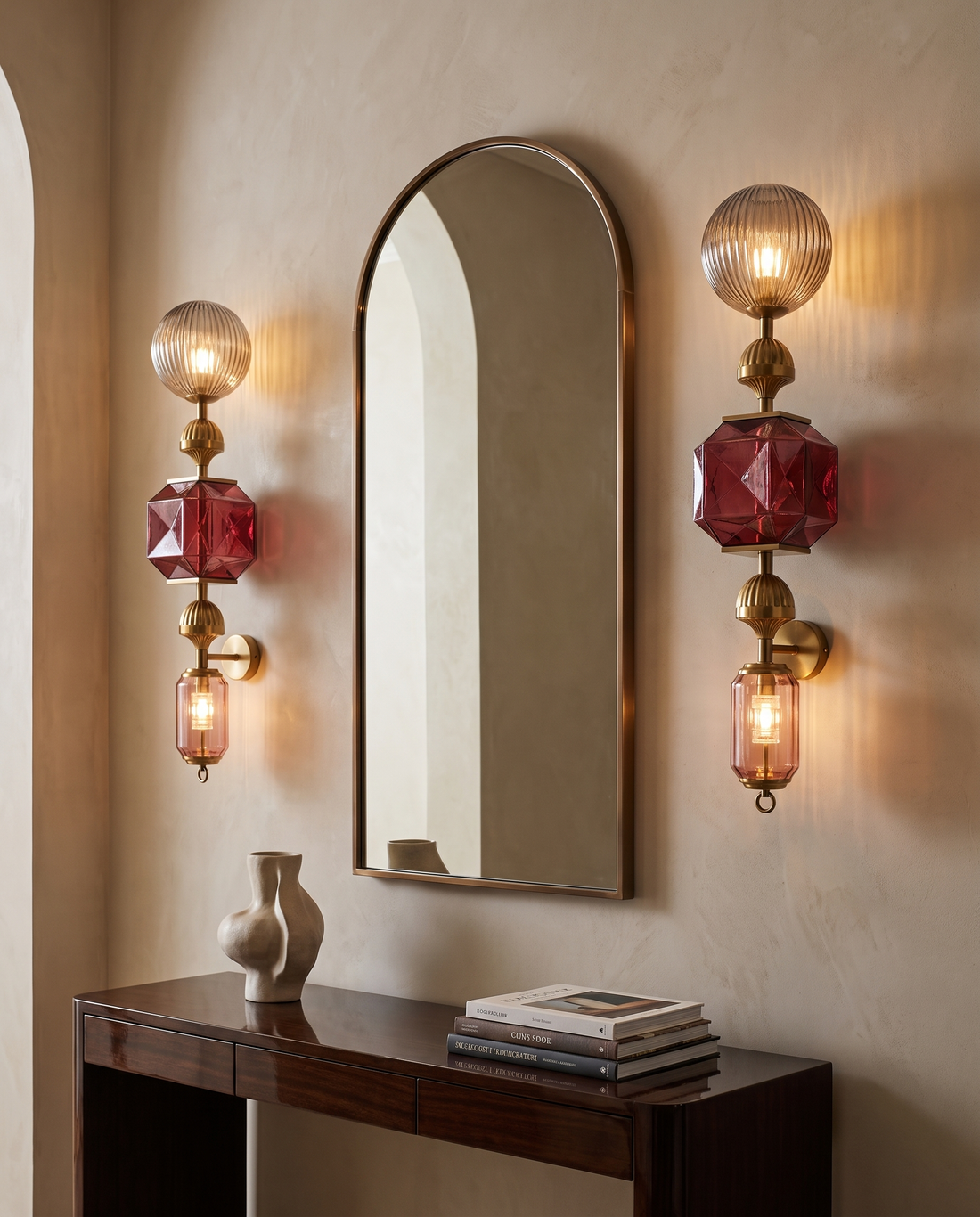 Smokestone Vertical Wall Light wall light