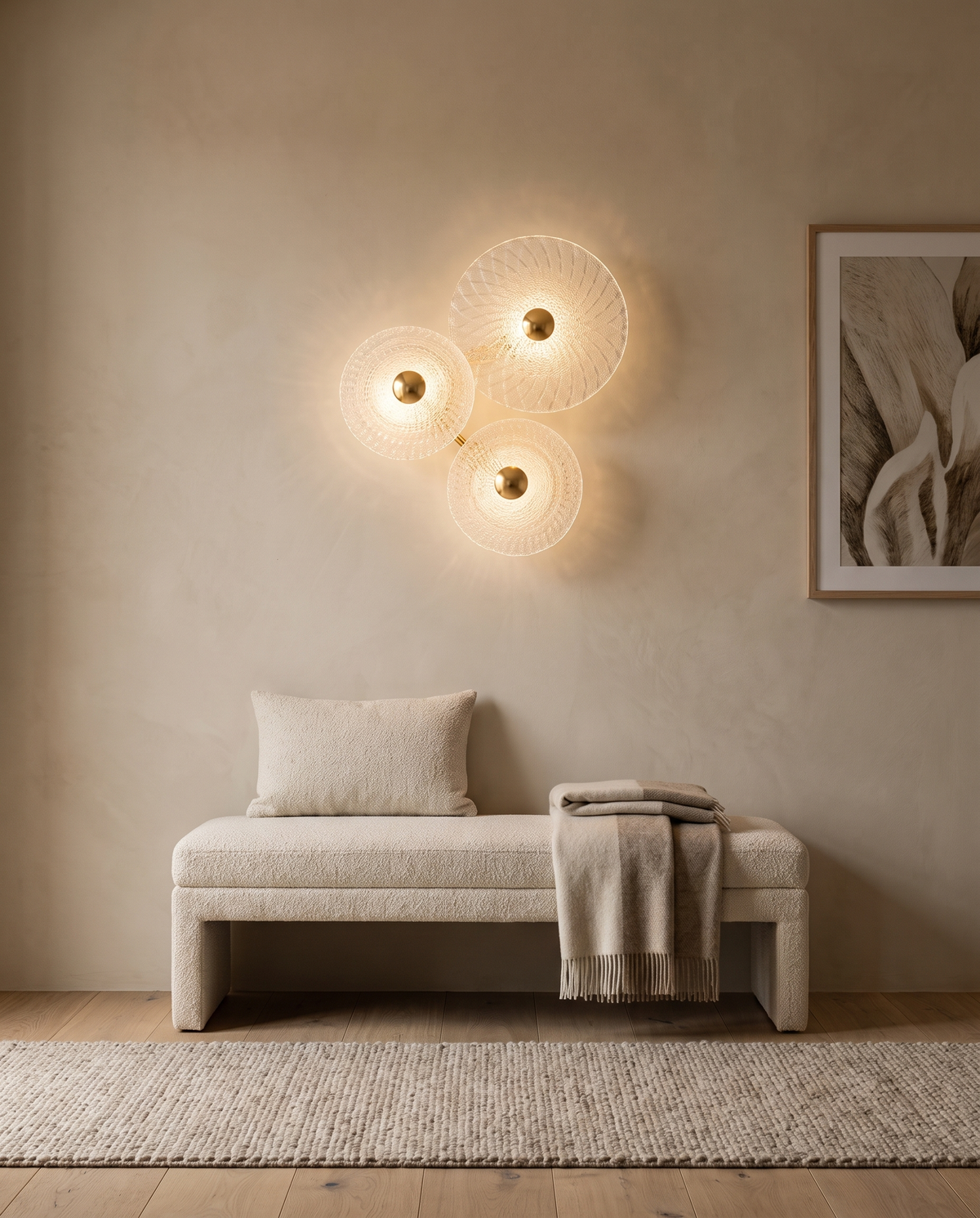 Clearcrest Column Wall Lamp in the room