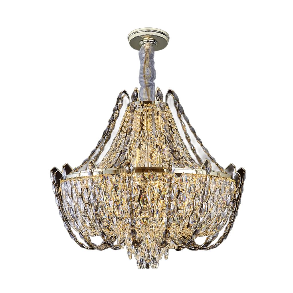 Antique Gold Crown Chandelier (2178)