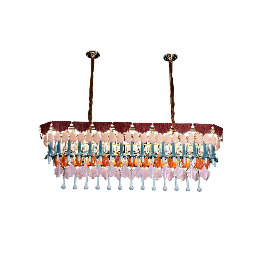 Floral Grace Ceramic Chandelier – chandelier